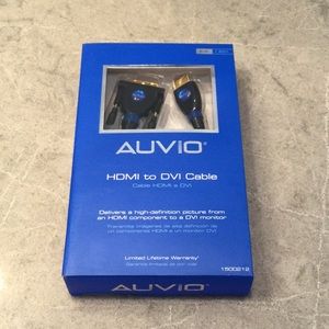 Auvio 6ft HDMI to DVI cable